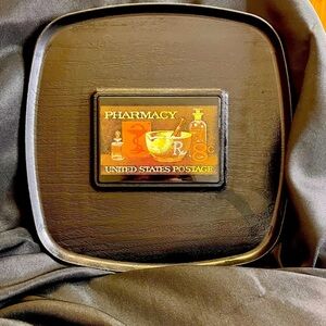 Westwood Thermo-Serv Serving Tray featuring the 1972 U.S Pharmacy Postage Stamp